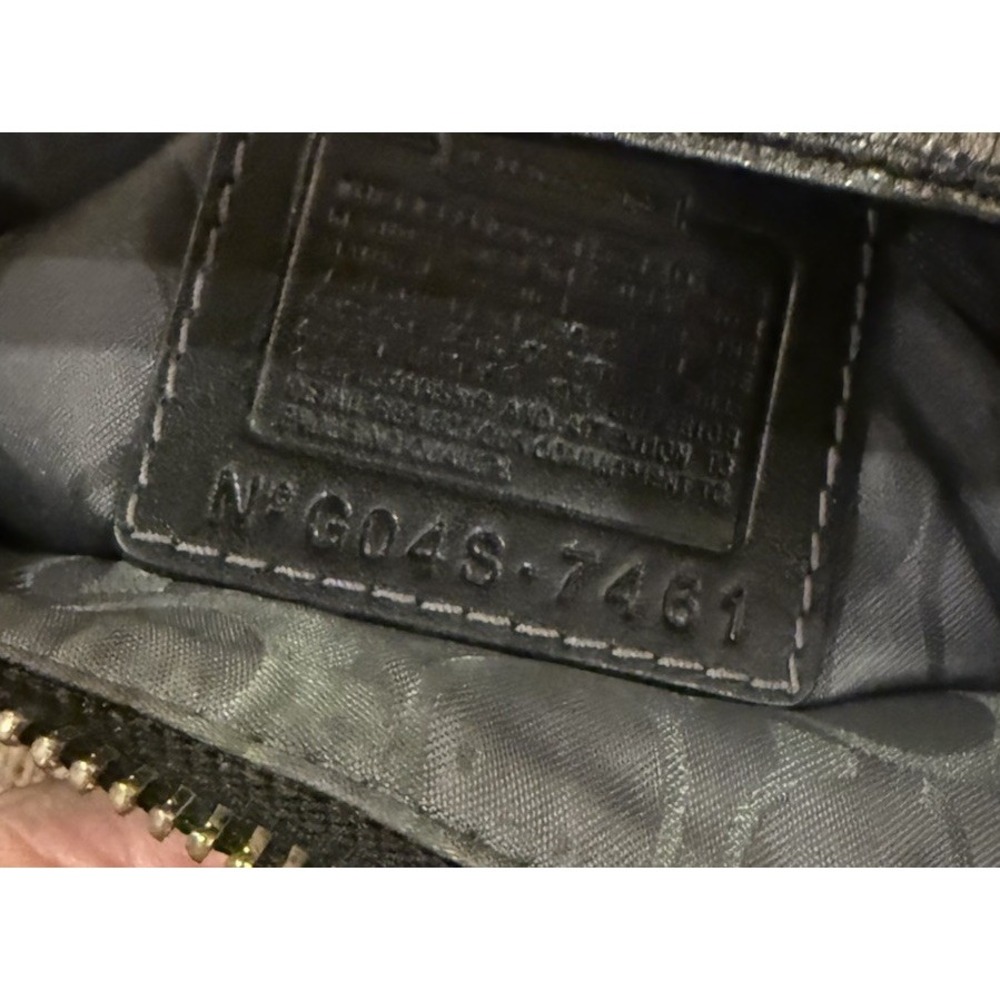 Coach Y2K Black Leather Hamptons Soho Demi Baguette Shoulder Bag Vintage # 7461 - Picture 12 of 12